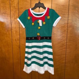 Girls Christmas holiday sweater dress NWT